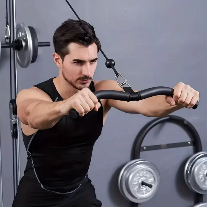 Fitness Lat tirer vers le bas barre presse Biceps force arrière poignée d'entraînement pour câble Machine fixation accessoires de gymnastique
