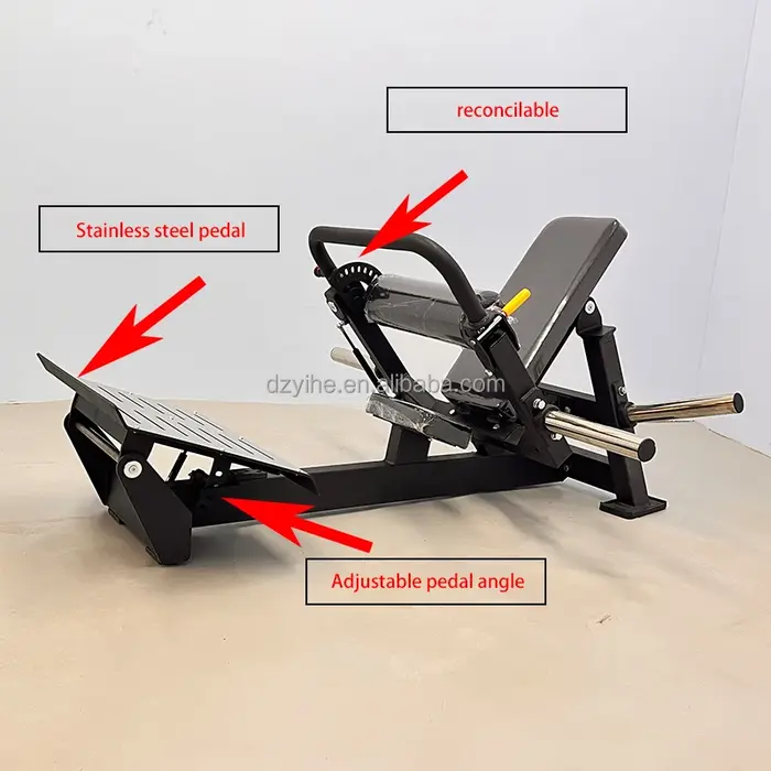 Machine à pont de fessiers professionnelle pour exercices isolés de poussée de hanche et développement des fessiers