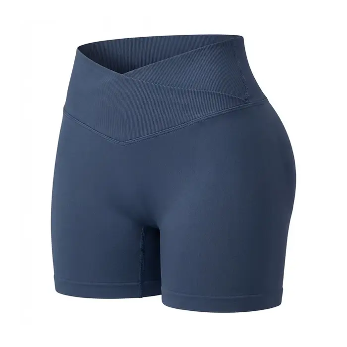 Short de sport WAREBALL pour femme, sans couture, avec taille croisée, pour fitness, entraînement, c