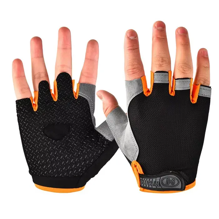 Gants de cyclisme demi-doigts pour homme et femme