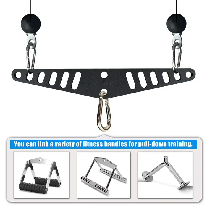 Barre de descente multi-grip LAT rib pour salle de sport à domicile, plaque d'épandage de fitness, a