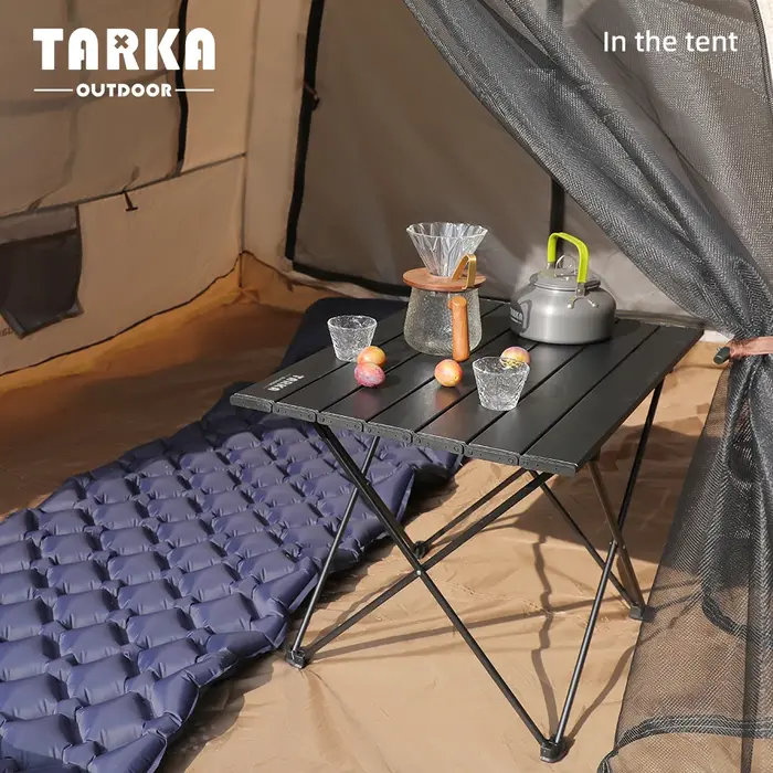 TARKA Camping en plein air Table pliante fête pique-nique barbecue Portable bureau pliable haute rés