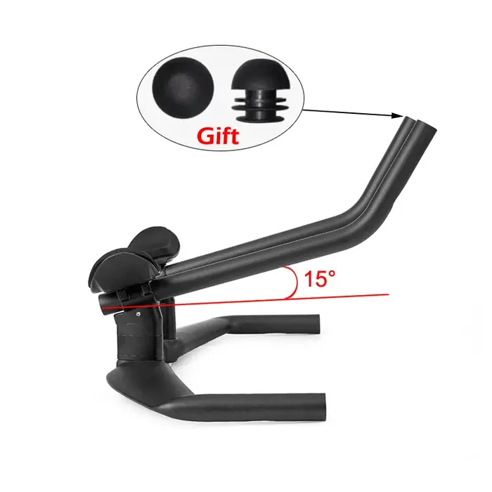 Guidon de repos de vélo de Triathlon Aero en Fiber de carbone, sans Logo, barre TT HB095, 15 degrés,