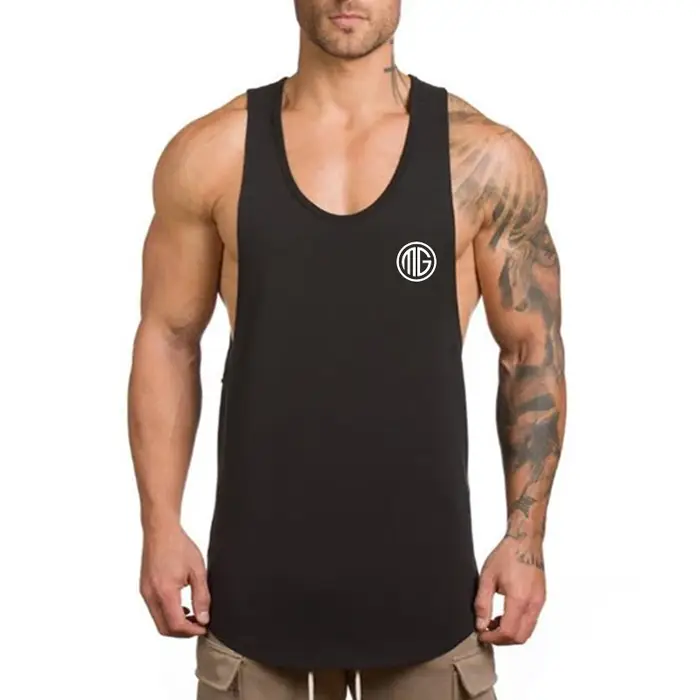 Muscleguys Débardeurs de sport en coton pour hommes