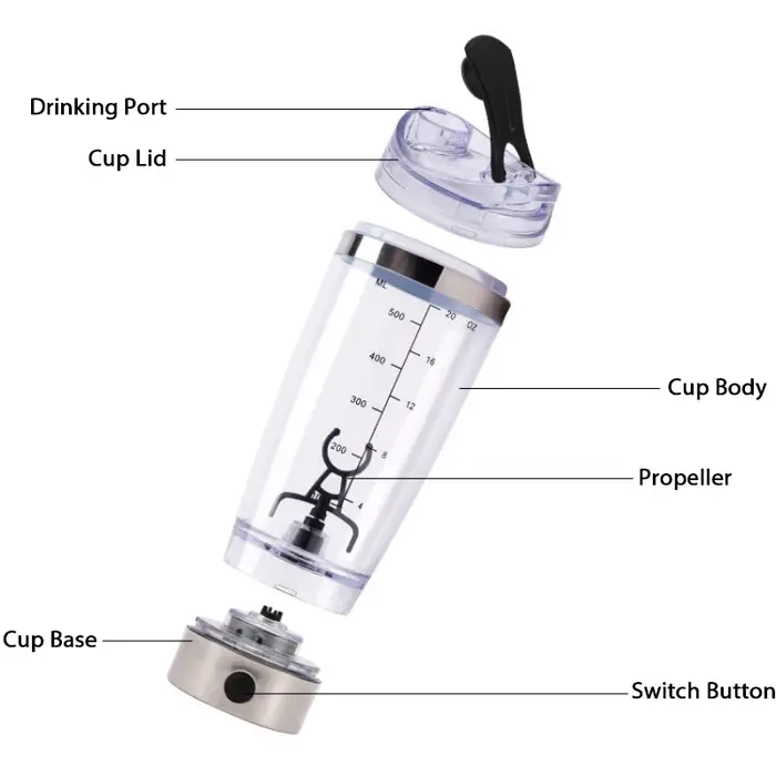Agitateur électrique de protéines de 600ml