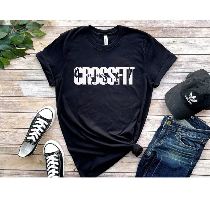 Nouveau T-shirt CrossFit Homme 2026, T-shirt de Sport et de Fitness Motivationnel, T-shirt Décontrac