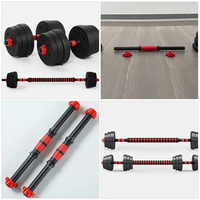 40 cm haltère tige en acier massif haltérophilie Spinlock haltères barres avec connecteur gymnastique maison Fitness