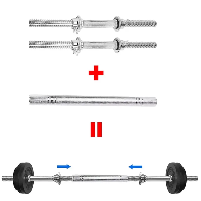 Haltère en acier résistant à l'usure, barre d'extension d'haltères, accessoire de levage de poids, accessoires de rêve, connexion, salle de sport à domicile, le plus récent, 30cm, 40cm, 50cm