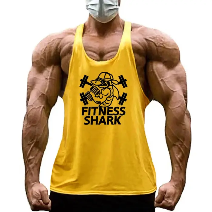 FITNESS SHARK-Vêtements Raceback en Coton pour Homme