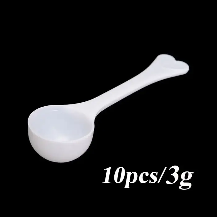 10 pièces 1/3/5/10g cuillères à mesurer café protéine lait en poudre cuillère cuisine en plastique