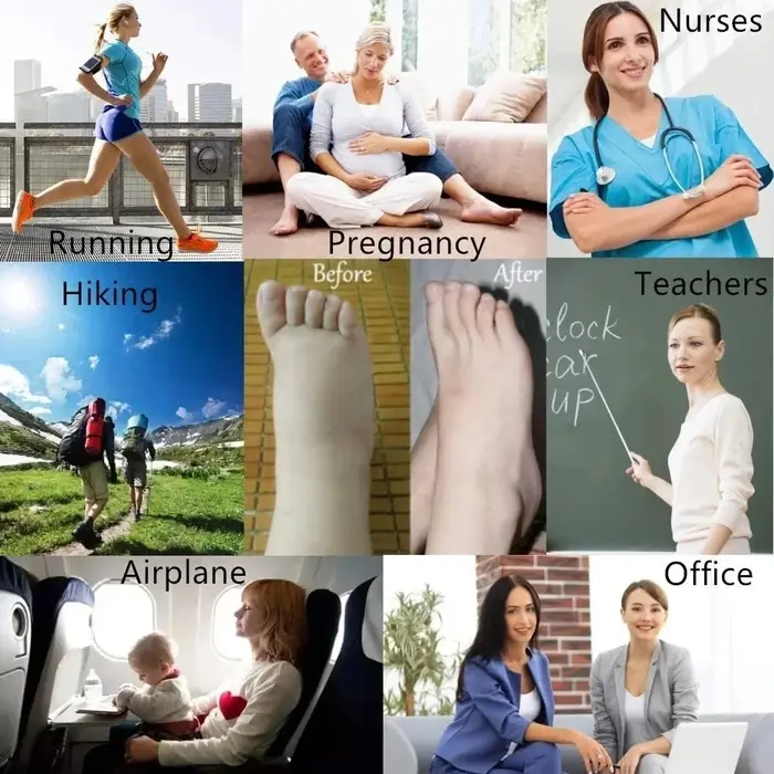 Chaussettes de compression à pression pour hommes et femmes