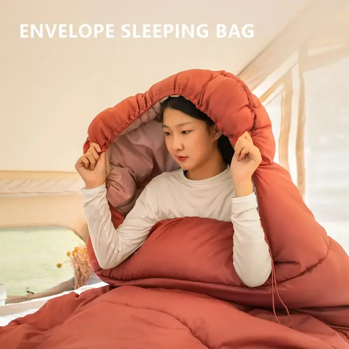 BISINNA grand sac de couchage de Camping léger 3 saisons sac large ample longue taille pour adulte r