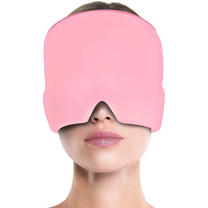 Gel glace maux de tête soulagement de la Migraine chapeau compresse froide thérapie casquette
