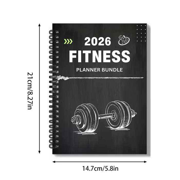 Lot de 1 planificateur de fitness – Journal de fitness