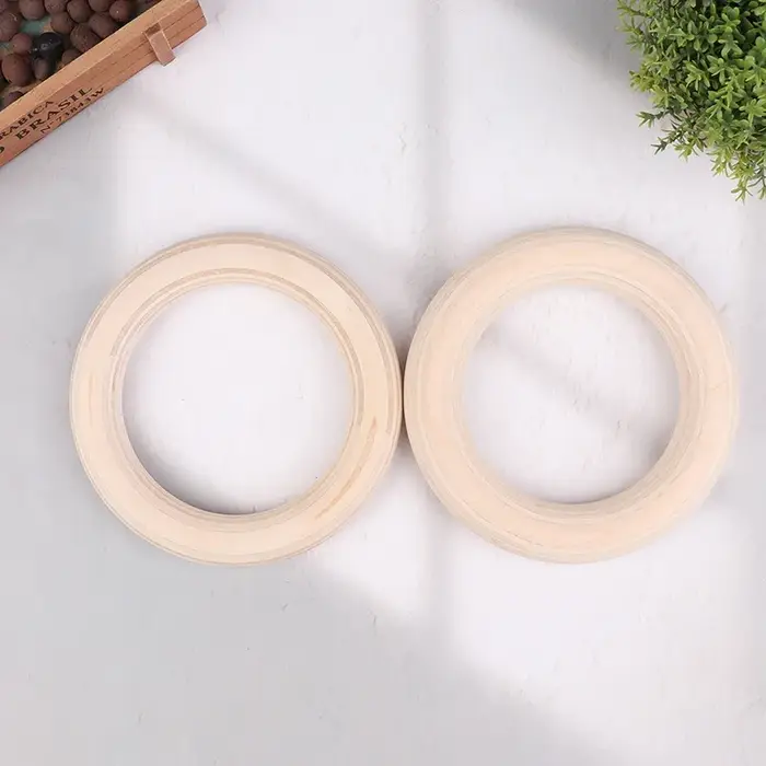 2 pièces/paires anneau en bois Portable Crossfit anneaux de gymnastique