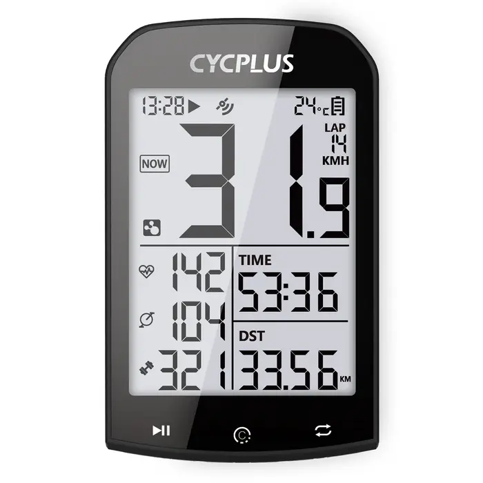 CYCPLUS-Ordinateur de vélo GPS Dallas, compteur de vitesse de vélo, Bluetooth 5.0 ANT +, compteur de