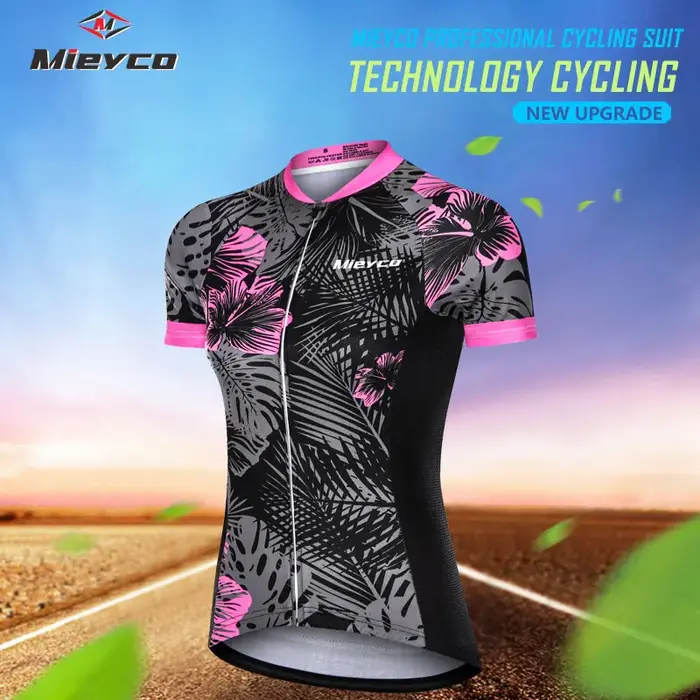 Maillot de cyclisme à manches courtes pour femme