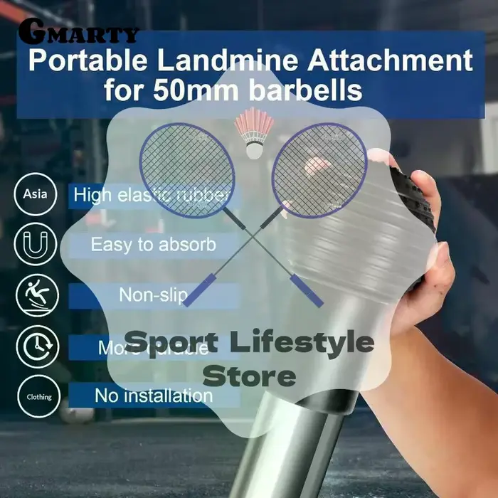 Fixation pour mines terrestres pour haltères facile à utiliser avec 360 °