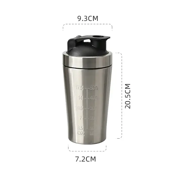 Thermos en acier inoxydable, Shaker à protéines, tasse Portable, Fitness, sport, flacons sous vide, 