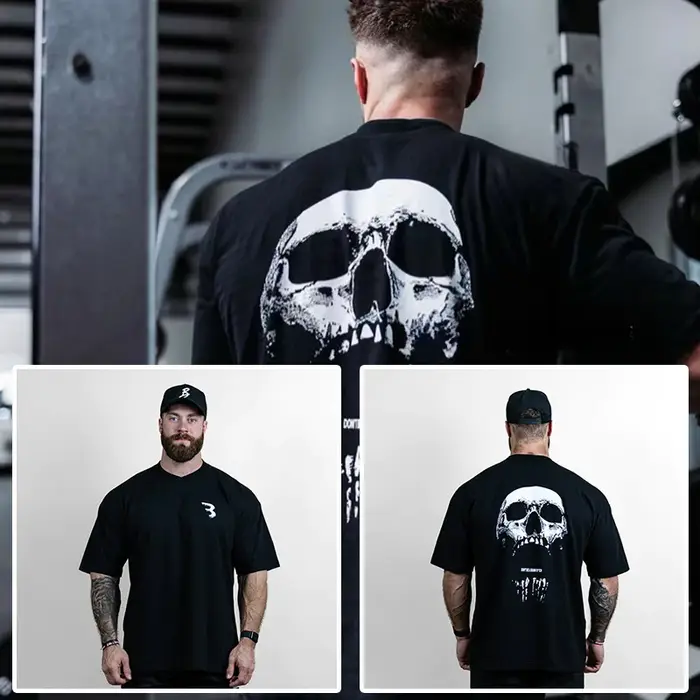 T-shirt décontracté CBUM Chris American pour l'entraînement et la gym