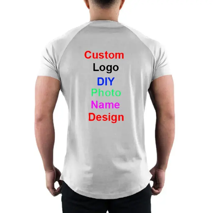 T-shirt à manches courtes en coton à col rond pour hommes