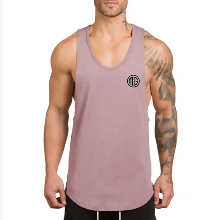 Muscleguys Débardeurs de sport en coton pour hommes