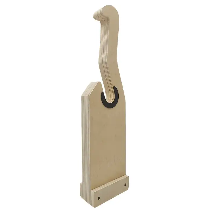 Cric d'haltères en bois pour barre d'entraînement au poids, support d'haltères adapté au chargement/