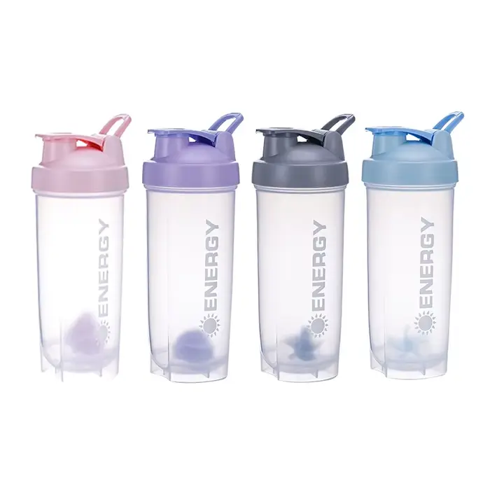 La bouteille Shaker Portable de 500/700ml avec boule d'agitation est parfaite pour les shakes protéinés et les