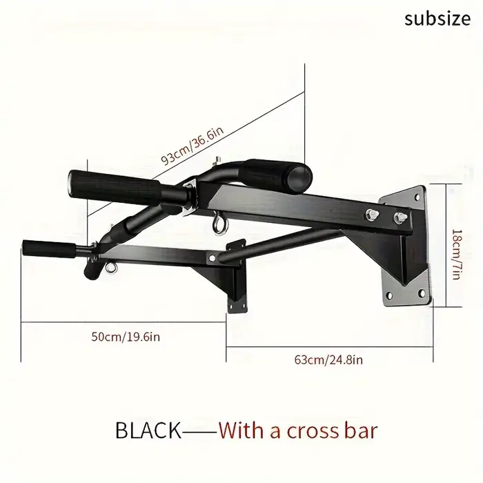 Barre de traction murale pour salle de sport à domicile avec structure triangulaire stable, équipeme