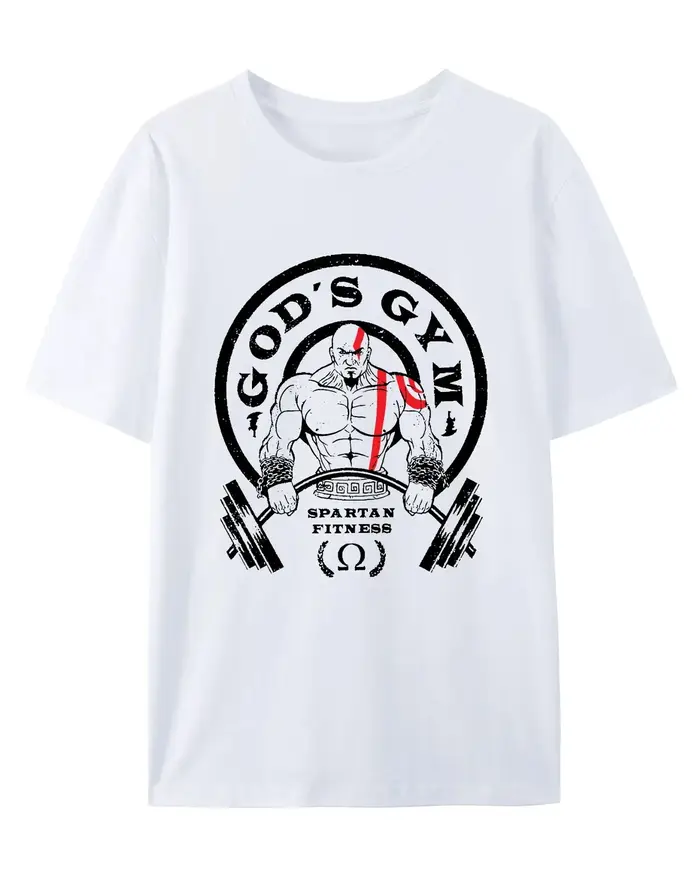 T-shirt de sport et de loisirs GOD'S GYM pour hommes et femmes, marque de luxe