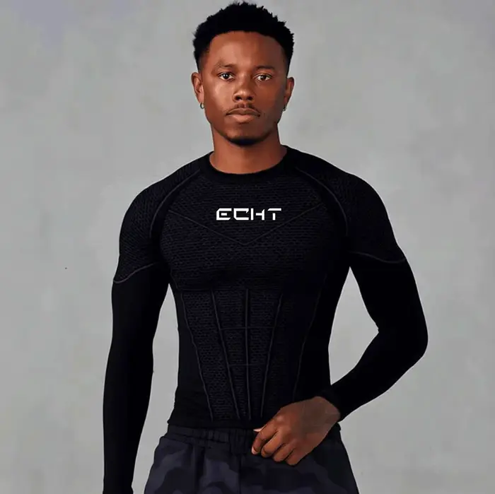 T-shirt MMA Rashguard à manches longues pour hommes