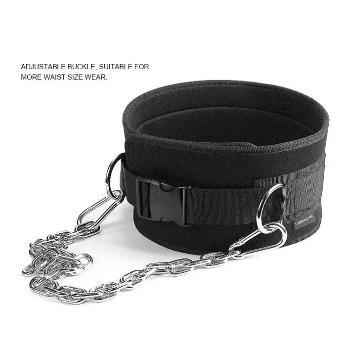 Ceinture de trempage robuste avec chaîne en métal pour les entraînements de gymnastique complets