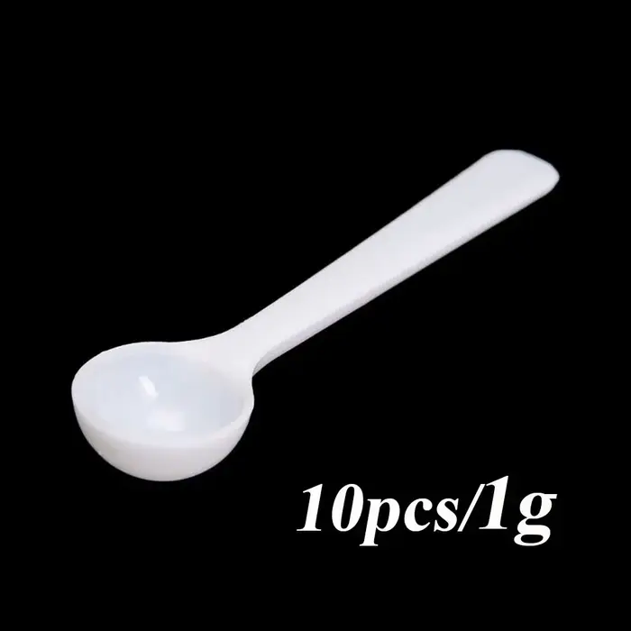 Cuillère à mesurer en plastique pour café et lait, outils pour poudre de protéines 1/3/5/10g, 10 piè