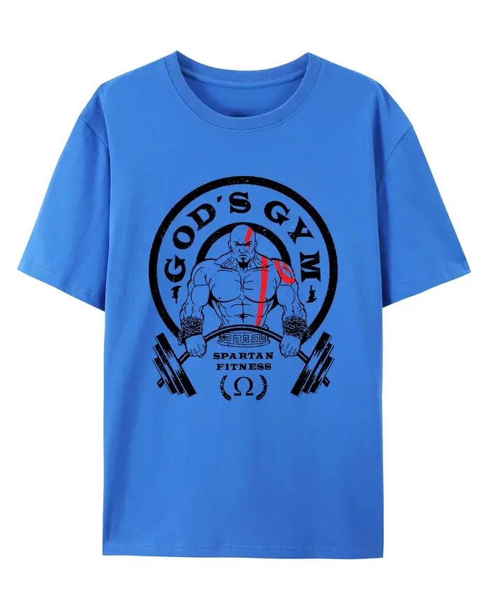 T-shirt de sport et de loisirs GOD'S GYM pour hommes et femmes, marque de luxe