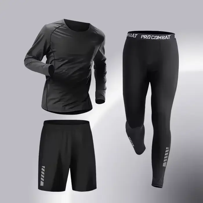 Nouvelle mode, ensemble de vêtements de sport pour hommes en 3 pièces