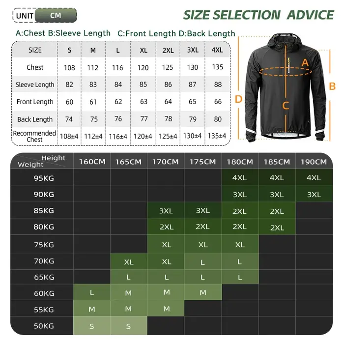 ROCKBROS imperméable cyclisme veste imperméable léger moto manteau de pluie respirant réfléchissant 