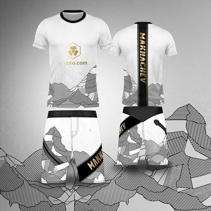 T-shirt et short de combat MMA Top Boxing Islam Makhachev pour hommes