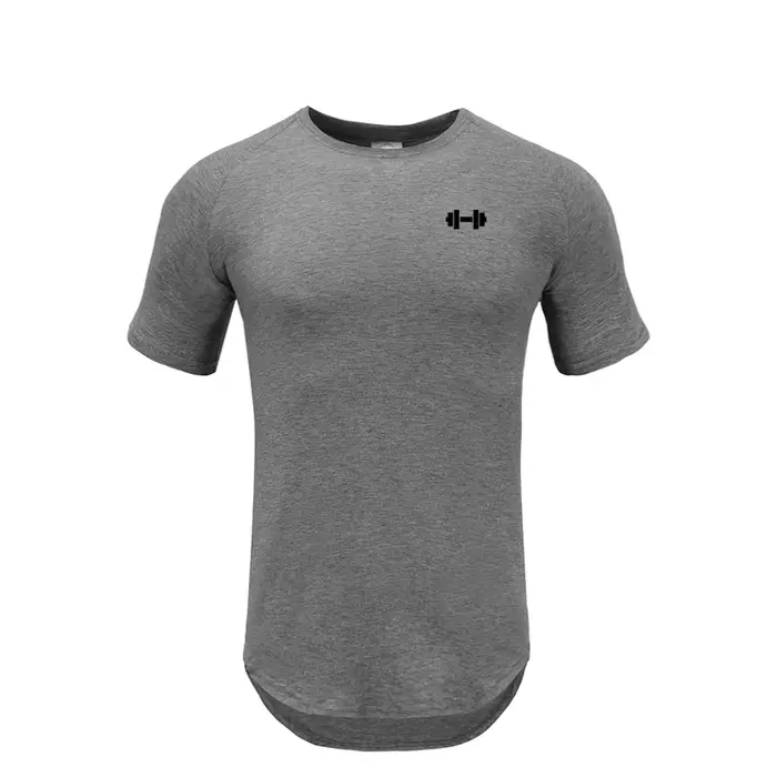 Gym Bodybuilding entraînement Muscle vêtements de sport hommes décontracté à manches courtes coton