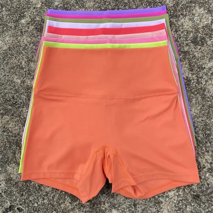 Short de yoga taille haute pour femme, vêtement de sport, fitness, vélo, squatting, wagg, entraîneme