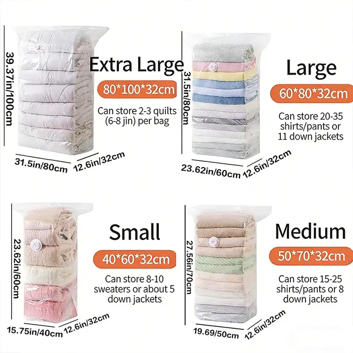 Sac de compression sous vide