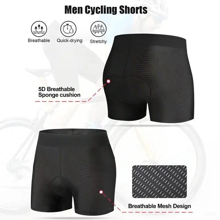 Sous-vêtements de cyclisme pour hommes