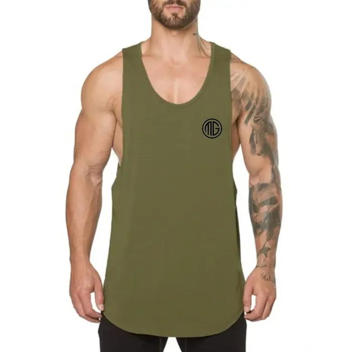 Muscleguys Débardeurs de sport en coton pour hommes