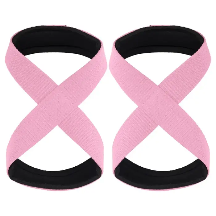2 pièces rembourré Figure 8 sangles Deadlift haltérophilie