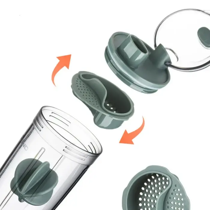 Bouteille Shaker avec Boule en Plastique Sans BPA