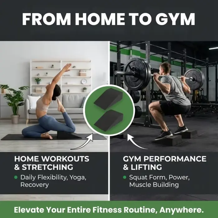 Bloc compensé pour squats