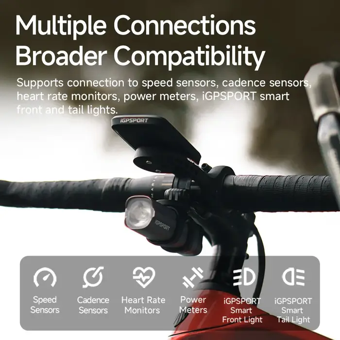 IGPSPORT BSC100Max GPS ordinateur de vélo compteur de vitesse de vélo odomètre sans fil 40 heures d'