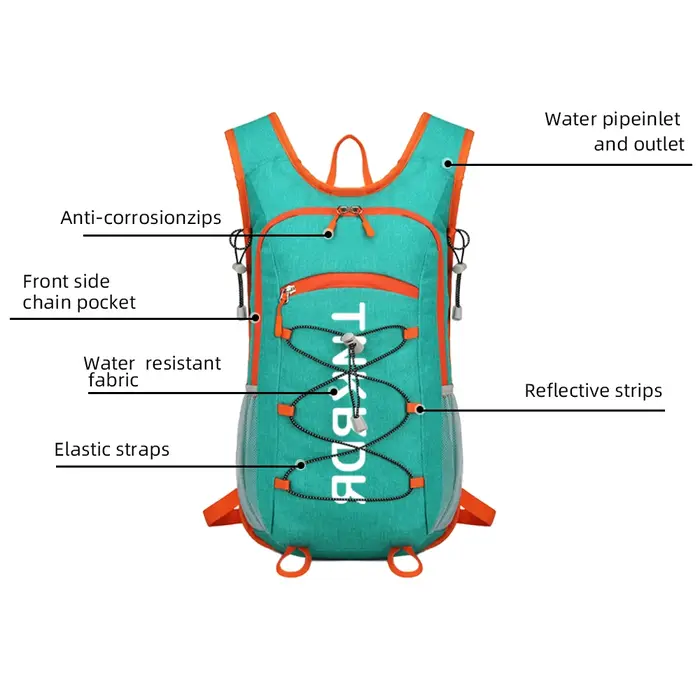 ThinkRider 20L sac à dos d'hydratation léger, sac à dos de course avec vessie d'eau 2L, sac à dos hy