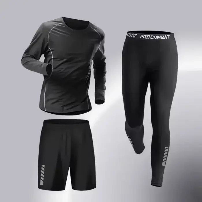 Nouvelle mode, ensemble de vêtements de sport pour hommes en 3 pièces