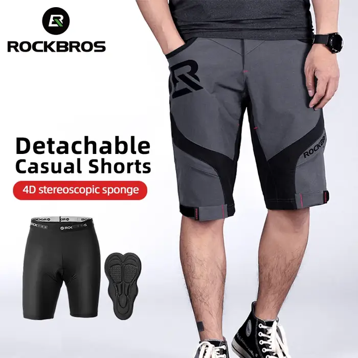 ROCKBROS short de vélo homme respirant été Sports de plein air short de vélo pantalon vtt route sous
