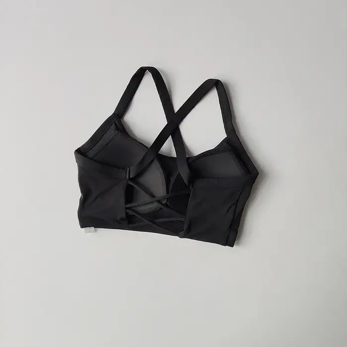 Soutien-gorge de sport pour femme à fines bretelles, dos élégant, antichoc, pour la course, le yoga, le Pilates et l'entraînement